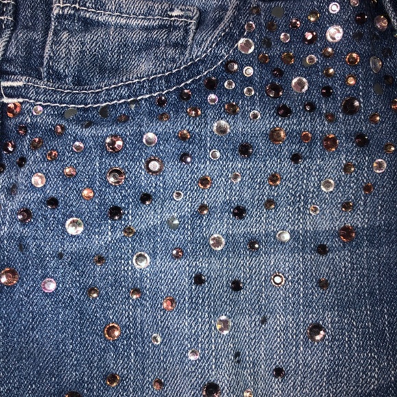 Justice Premium Girls Denim Jeans with Bedazzling - Picture 5 of 8